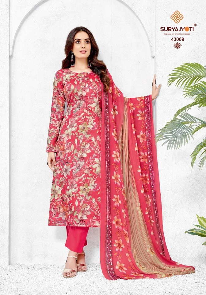 Suryajyoti Naisha Vol 43 Jaam Satin Wholesale Salwar Suit Catalog — Wholesale Salwar Suits, MPA wholesale from Surat — view 3